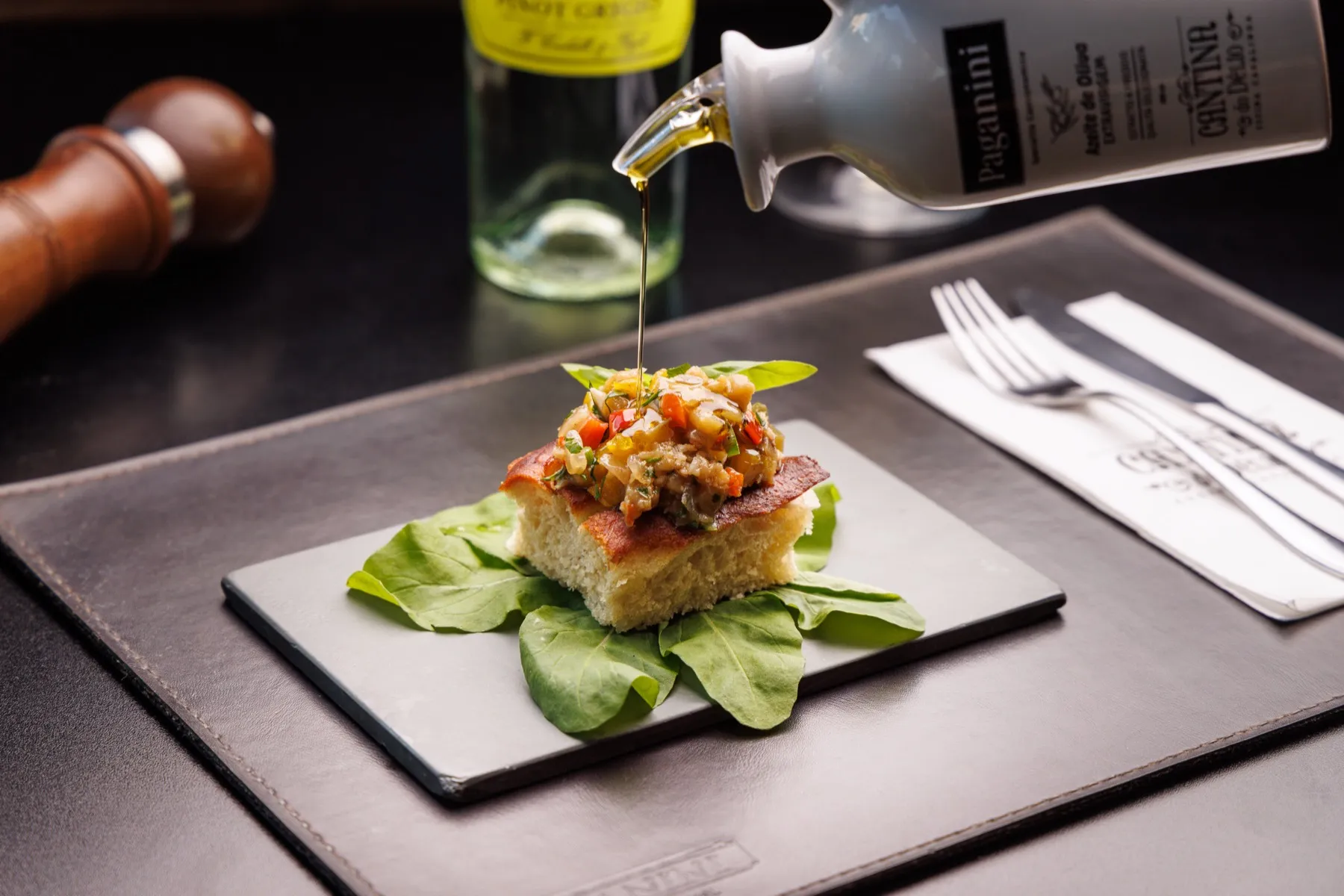 Focaccia con Caponata